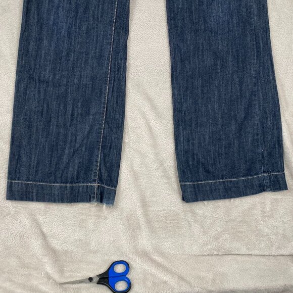 Tommy Hilfiger Woman's Denim Trouser Jeans Size 8 Straight-Leg Blue Cotton Blend - Picture 12 of 16